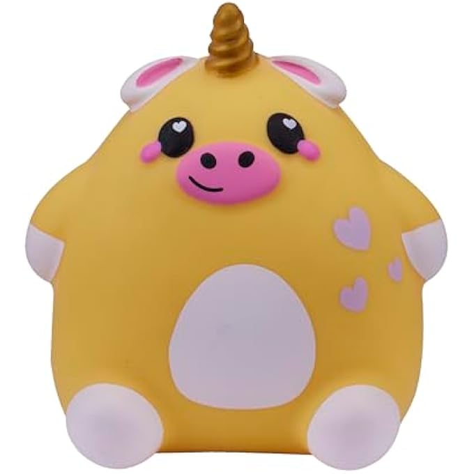 Smooshzees CUTEZEES BUTTERCUP, YELLOW UNICOW, COLLECTABLE CHARACTERS, SUPERSOFT, CUDDLY AND SQUISHY! - Image 2